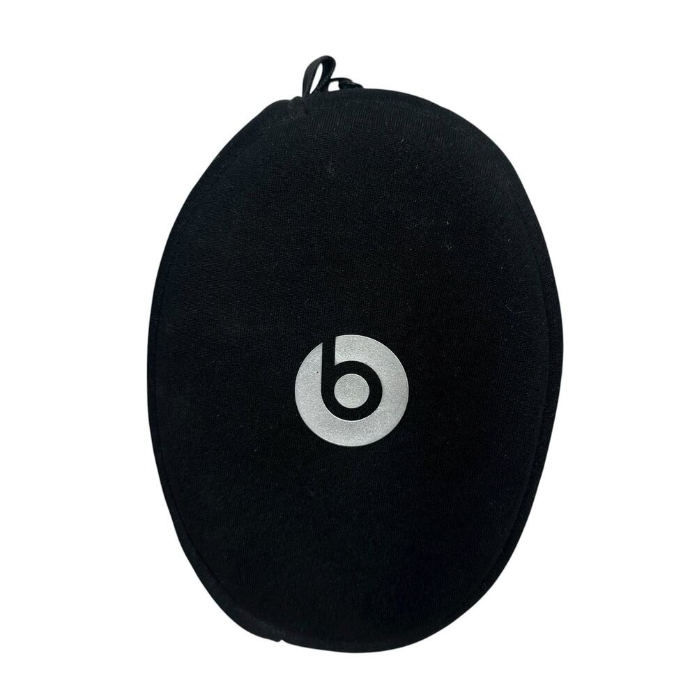 Beats By Dr Dre Headphones Zip Carrying Soft Bag Pouch Zipper CASE ONLY Black